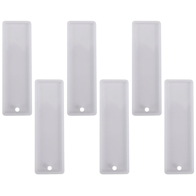 Silicone Epoxy Resin Molds Set - ABJN-6 قطعة/مجموعة قالب سيليكون مستطيل لصنع