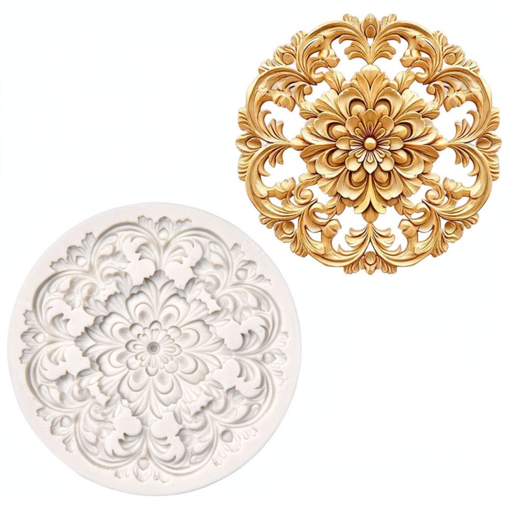 قالب سيليكون دائري على شكل زهر - مراجعة Silicone Epoxy Resin Molds Set وسعره