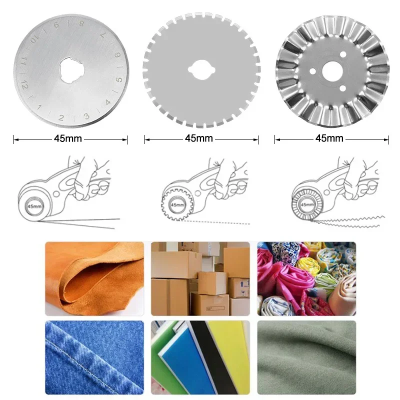 مقص أداة فستان الملابس صنع DIY - مراجعة Rotary Cutter For Fabric 45Mm وسعره