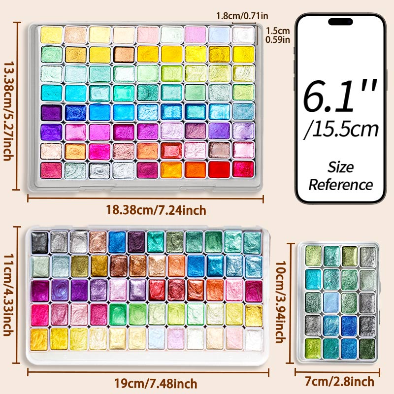 20/24/60/72 لونًا من الألوان ا - مراجعة Watercolor Paint Set Solid Pigment وسعره
