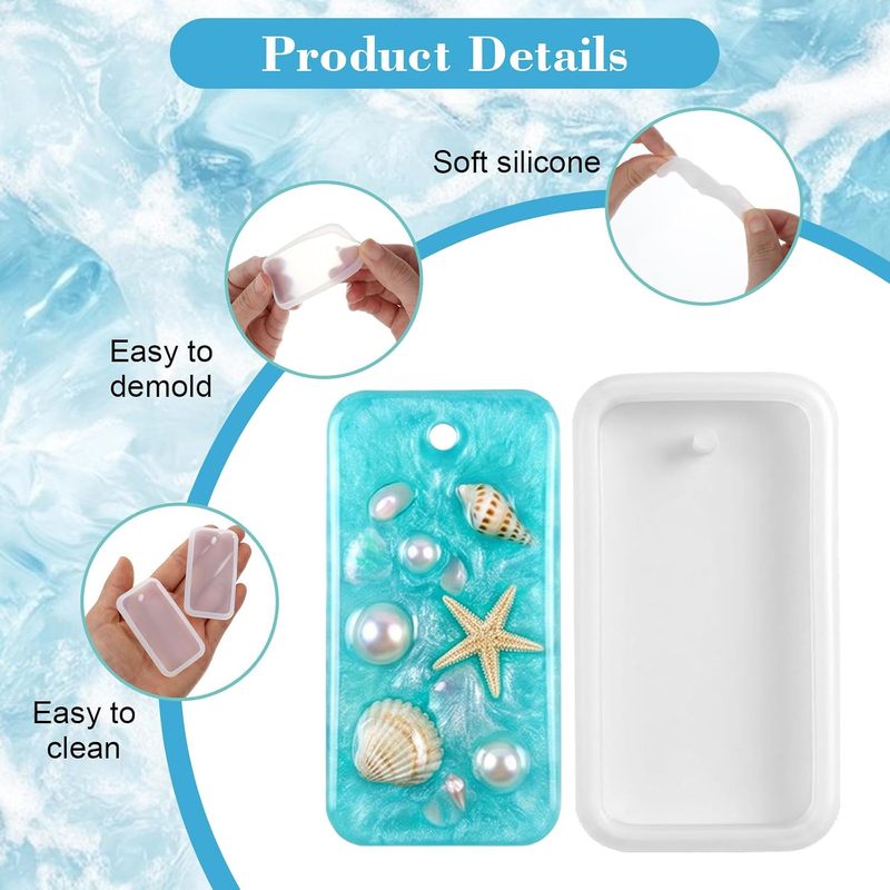 10 قوالب صب للمجوهرات المصنوعة - مراجعة Silicone Epoxy Resin Molds Set وسعره