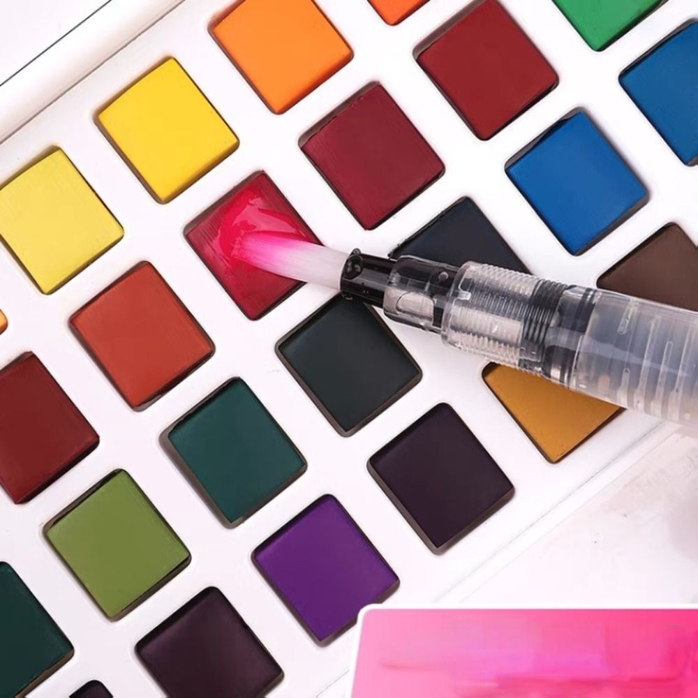 مجموعة ألوان مائية قابلة للطي، - مراجعة Watercolor Paint Set Solid Pigment وسعره