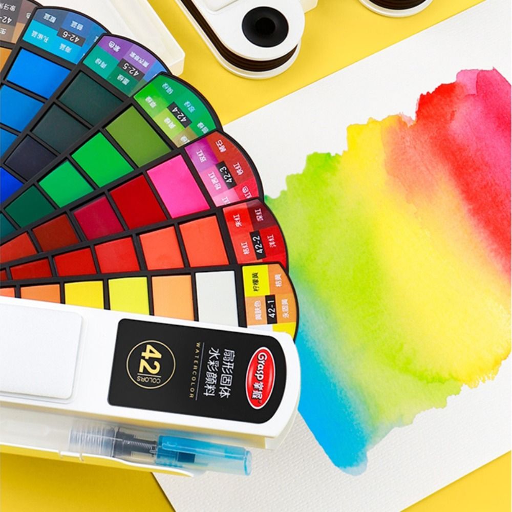 مجموعة ألوان مائية قابلة للطي  - مراجعة Watercolor Paint Set Solid Pigment وسعره