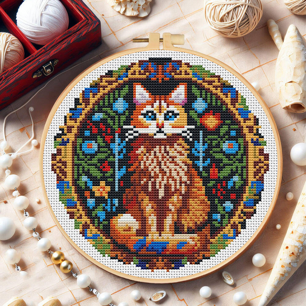 لتقوم بها بنفسك عبر غرزة القط  - مراجعة Cotton Embroidery Thread Skeins وسعره