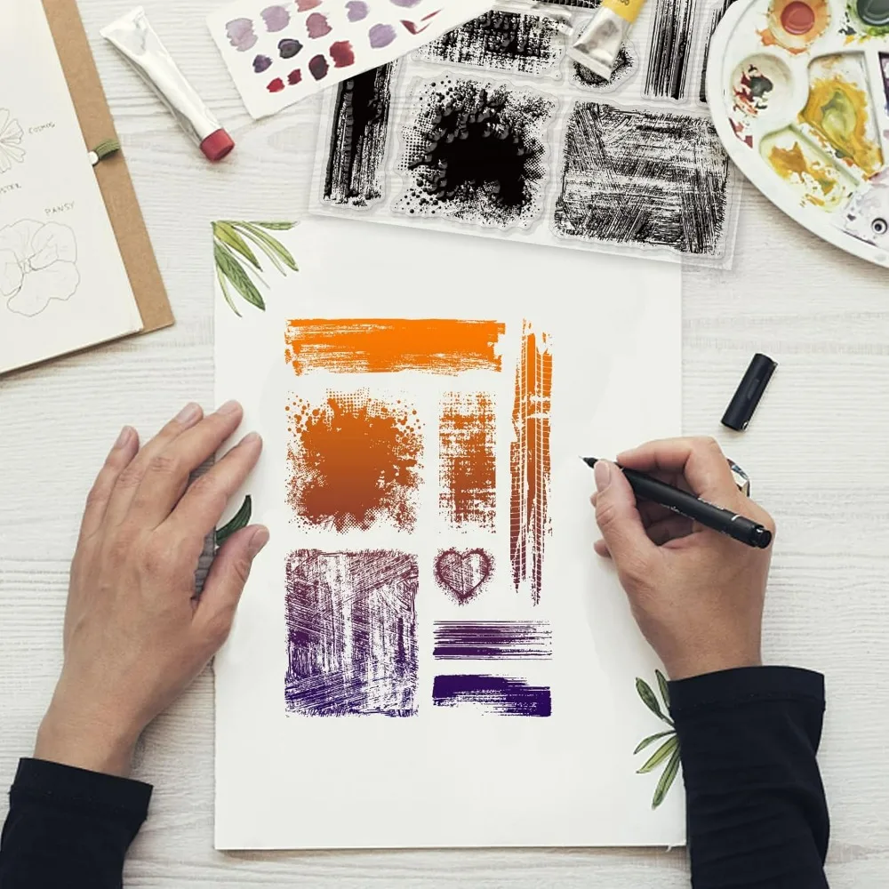 1 قطعة خلفية وصمة عار واضح Sta - مراجعة Clear Silicone Stamps For Card Making وسعره
