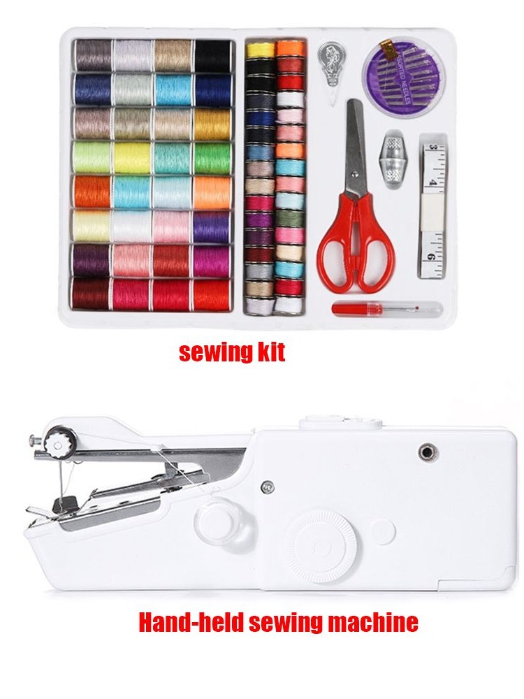 ماكينة خياطة يدوية صغيرة محمول - مراجعة Mini Electric Sewing Machine Handheld وسعره
