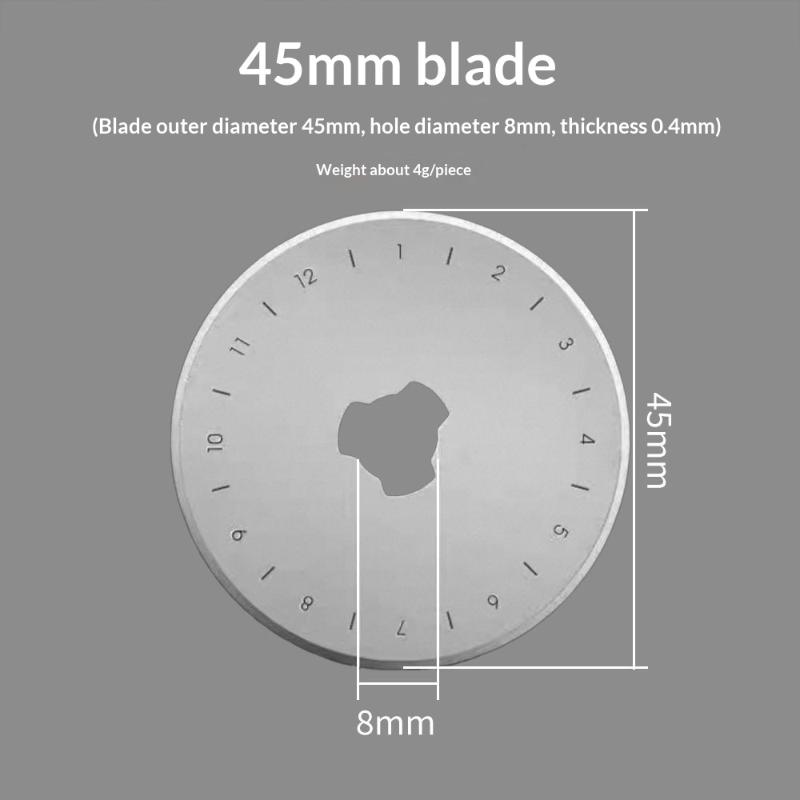 5/10 قطع من أدوات القطع الدوار - مراجعة Rotary Cutter For Fabric 45Mm وسعره