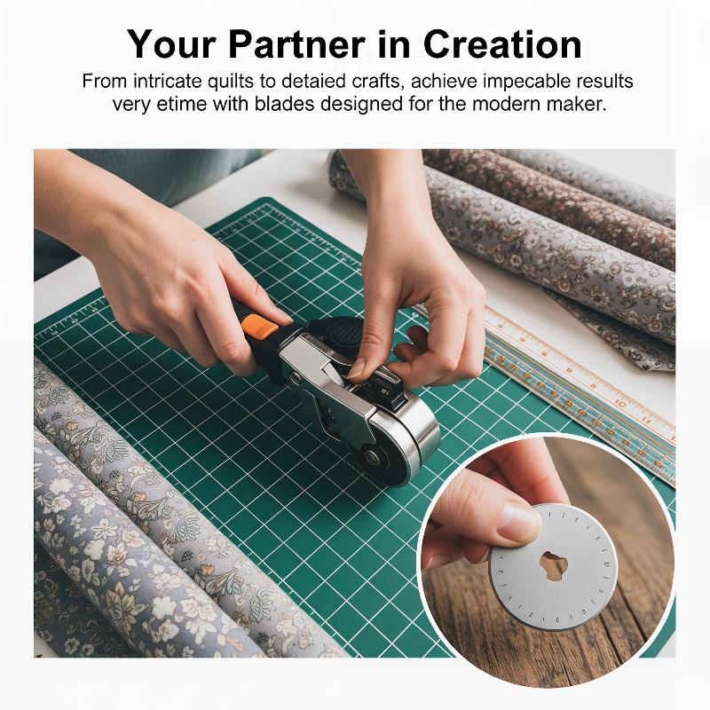 5/10 قطع من أدوات القطع الدوار - مراجعة Rotary Cutter For Fabric 45Mm وسعره