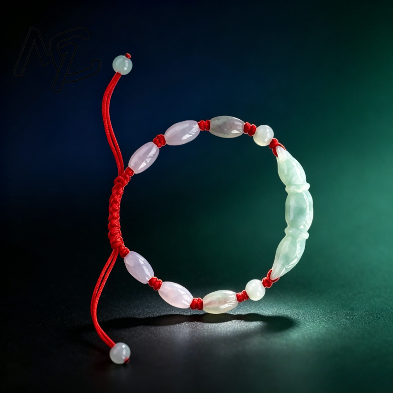 خرز عقدة جذر اللوتس من اليشم ا - مراجعة Beading وسعره