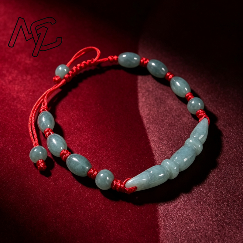 خرز عقدة جذر اللوتس من اليشم ا - مراجعة Beading وسعره